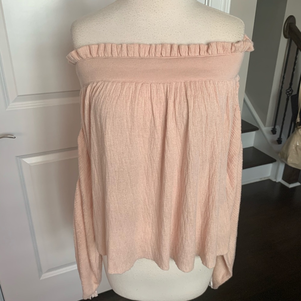 Free People Peach Sweater